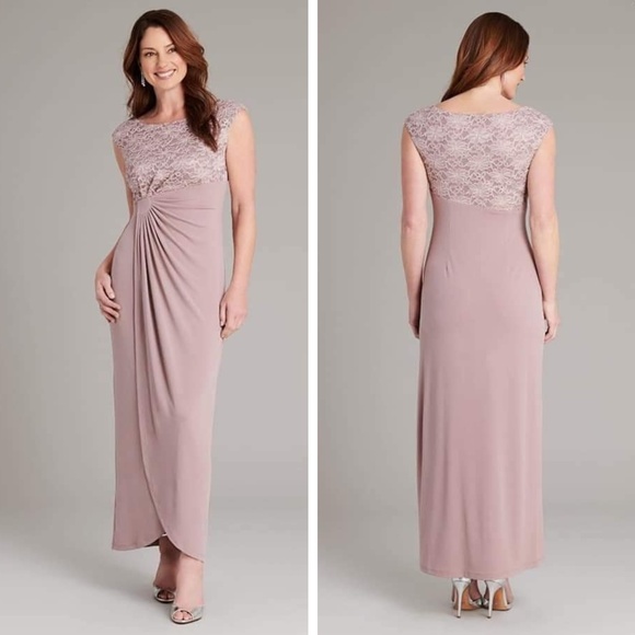 Connected Apparel Lace Bodice Dress 12 - Picture 1 of 12